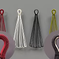 Colorful Kitchen Whisks In Red White Black Green Standing Arranged