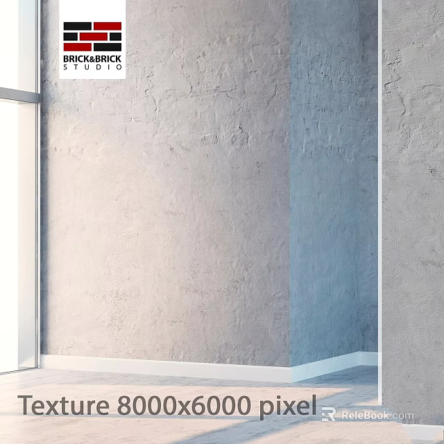 Stucco Wall Design With Smooth Texture For Modern Interior Home Decor 3d model 