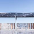 Modern gallery simple leisure hall 3d model