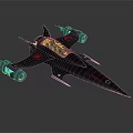 Modern Spaceship Spacecraft Spacecraft 3d model
