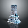 Temple Tower Stone Takatong Tower Pyramid Mayan Pyramid Mayan Stone Tower Totem Tribal Totem 3d model