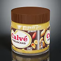 Calvé Pindakaas Peanut Butter Jar Made From Premium Peanut Plants With Creamy Texture
