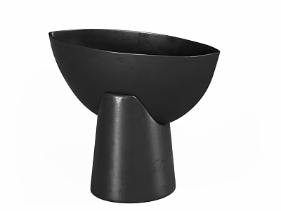 Modern Black Decorative Ornament Set With Minimalist Design For Home Decor 3d model