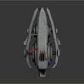 laser tower turret turntable sci-fi tower defense game tower defense sci-fi turret game turret game turret 3d model