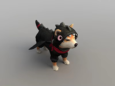Modern Dogs Dressed Dogs 3d model