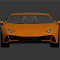 Orange Supercar With Sleek Aerodynamic Design And Modern Body Features