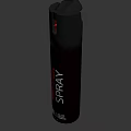 Emergency Fire Safety Equipment Pepper Spray Canister Black with Red Text