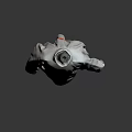 White High Neck Quilted Coat With Pink Lettering And Loose Fit Design