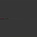Traditional Sword With Silver Blade Red Wrapped Hilt And Golden Decorations