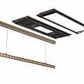 Modern Drying Rack Lifting Drying Rack Remote Control Drying Clothes Electric Drying Rack Invisible Drying Rack Drying Rack 3d model