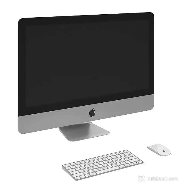 Apple All in One iMac Desktop Computer With Monitor Keyboard And Mouse 3d model 