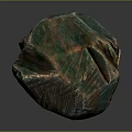 Natural Wood Stone with Green Brown Natural Texture and Smooth Surface