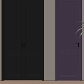 French Double Door Combination 3d model