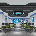 Classroom Leisure Area Display Area 3d model