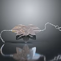 Modern Unique Crystal Pendant Necklace With Shiny Silver Chain Design