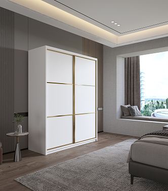 modern wardrobe plate wardrobe 3d model