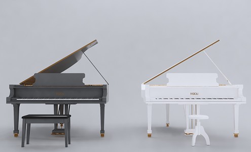 Modern Piano 3d model