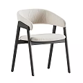 Stylish Modern Dining Chairs With Armrests Wooden Legs And Upholstered Seats In Various Colors