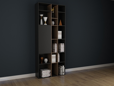 Modern bookcase 3d model