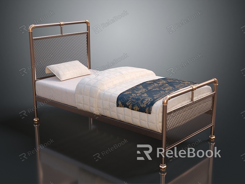 Light Luxury Single Bed model