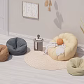 Bubble Sofa Lazy Sofa European Style Light Luxury Fashion Modern 3d model