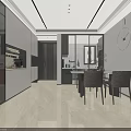 Modern Open Plan Living And Dining Room With Sleek Furniture And Bright Spacious Layout
