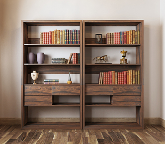 New Chinese Bookcase 3d model