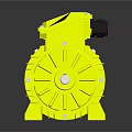 Yellow High Performance Industrial Electric Motor With Durable Housing And Efficient Design