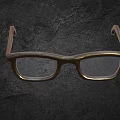 Comfortable Stylish Brown Acetate Eyeglasses Frame With Rectangular Shape For Daily Use
