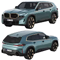BMW SUV Car Front And Rear Views With Stylish Design