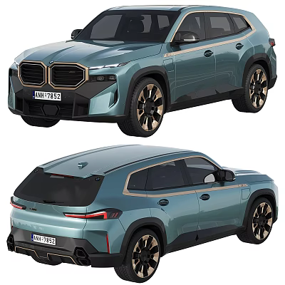 BMW SUV Car Front And Rear Views With Stylish Design 3d model BMW SUV Car Front And Rear Views With Stylish Design 3d model