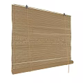 Natural Bamboo Roller Blinds With Rustic Design For Home Window Decor And Light Filtering