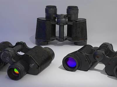 Professional Commercial Binoculars Equipment With Multiple Lenses For Business Use 3d model