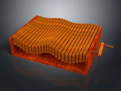 Doll Wooden Xylophone Toy Musical Instrument For Kids Children Play 3d model