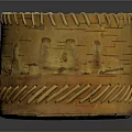 Handwoven Birch Bark Storage Basket With Natural Texture And Woven Edges