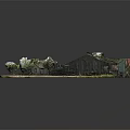 Steam Locomotive In Railway Yard With Old Warehouse And Equipment