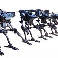 Game and Movie Characters Futuristic Mechanical Multi Legged Robot Design Models