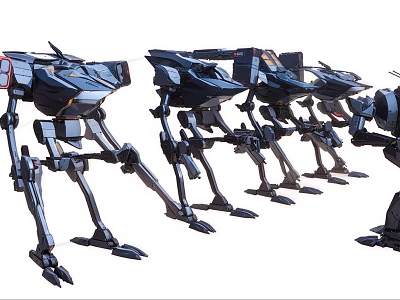 Game and Movie Characters Futuristic Mechanical Multi Legged Robot Design Models 3d model