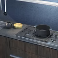 Modern Kitchen Featuring Dark And White Cabinets Countertop Sink And Stove