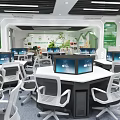 Smart classroom computer room multimedia 3d model