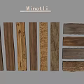 Minotli Stone Wood Various Wooden Planks Display With Different Textures And Colors