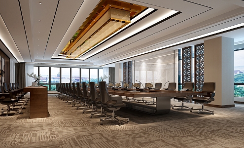 New Chinese Conference Hall 3d model