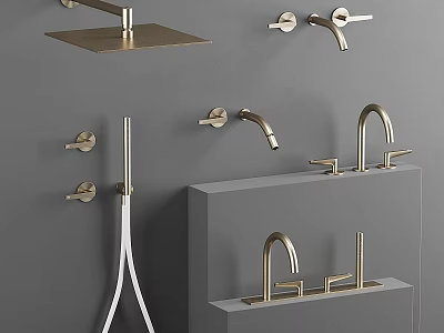 Modern Brass Kitchen Bathroom Faucet Designs With Various Styles And Features 3d model
