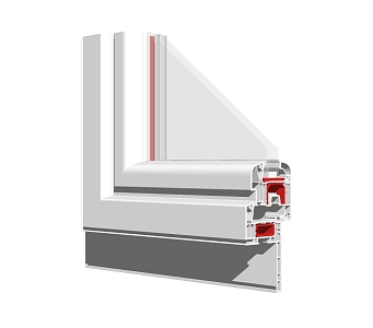 Modern window group corner window group corner window frame door frame section 3d model