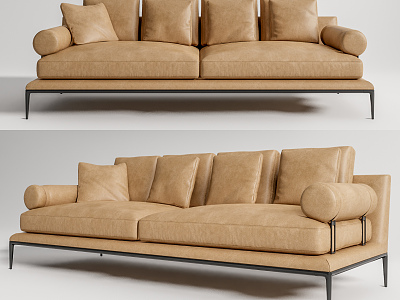 modern double sofa double leather sofa model