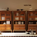 American Bookcase Lazy Sofa Floor Lamp Books American Carpet 3d model