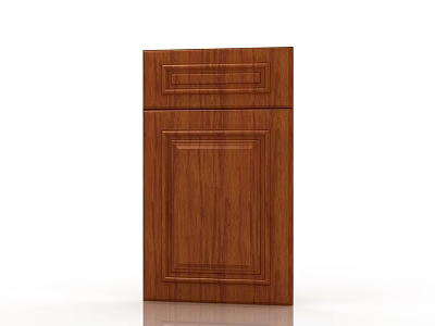 Wooden Cabinet Door Design With Natural Grain And Decorative Panel Details 3d model