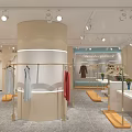 Stylish Modern Clothing Store Interior With Fashion Displays Mannequins And Bright Lighting