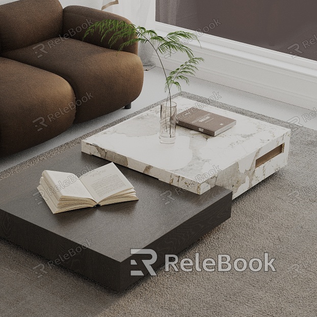 Modern coffee table model