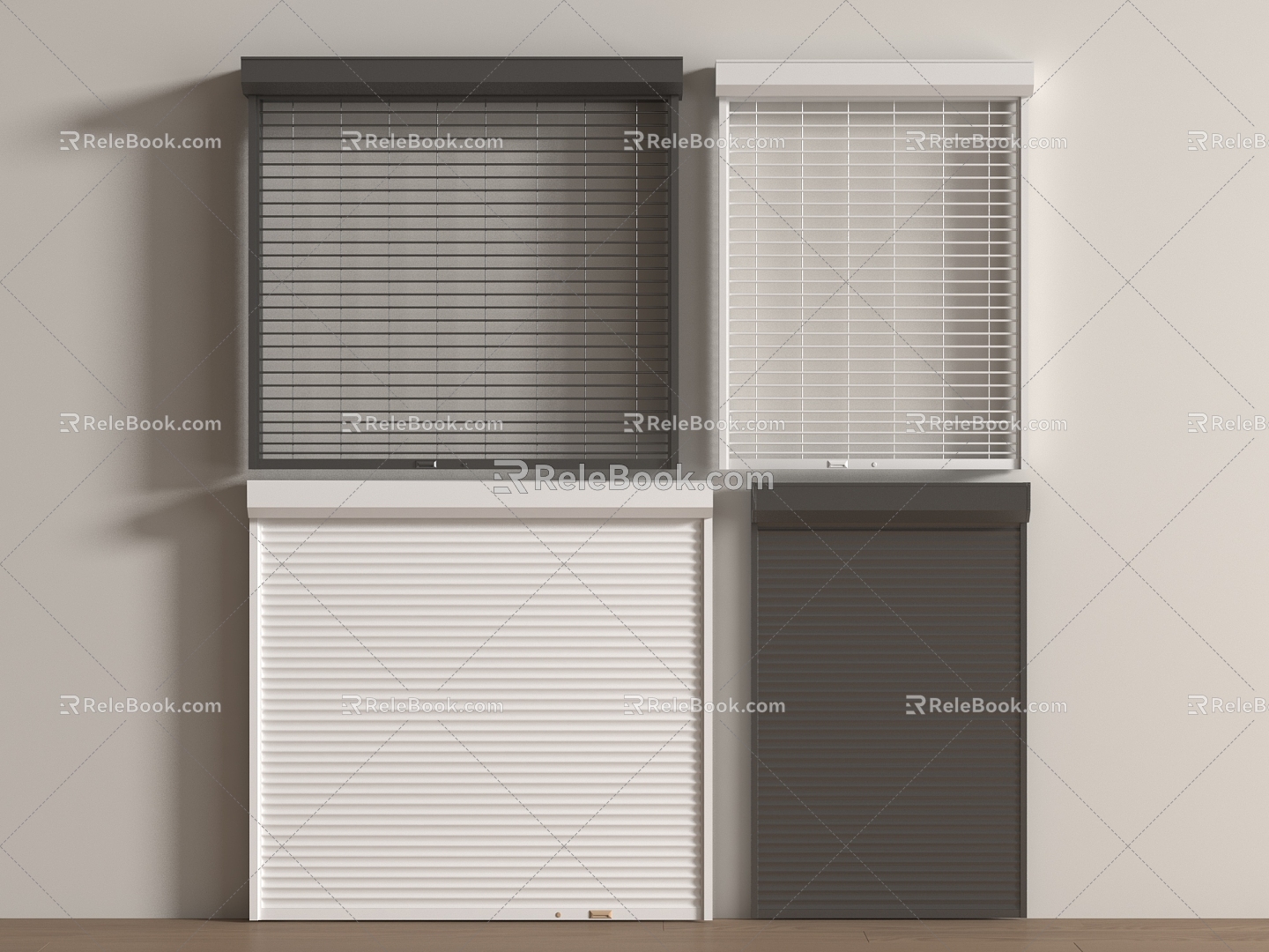 Rolling shutter door 3d model